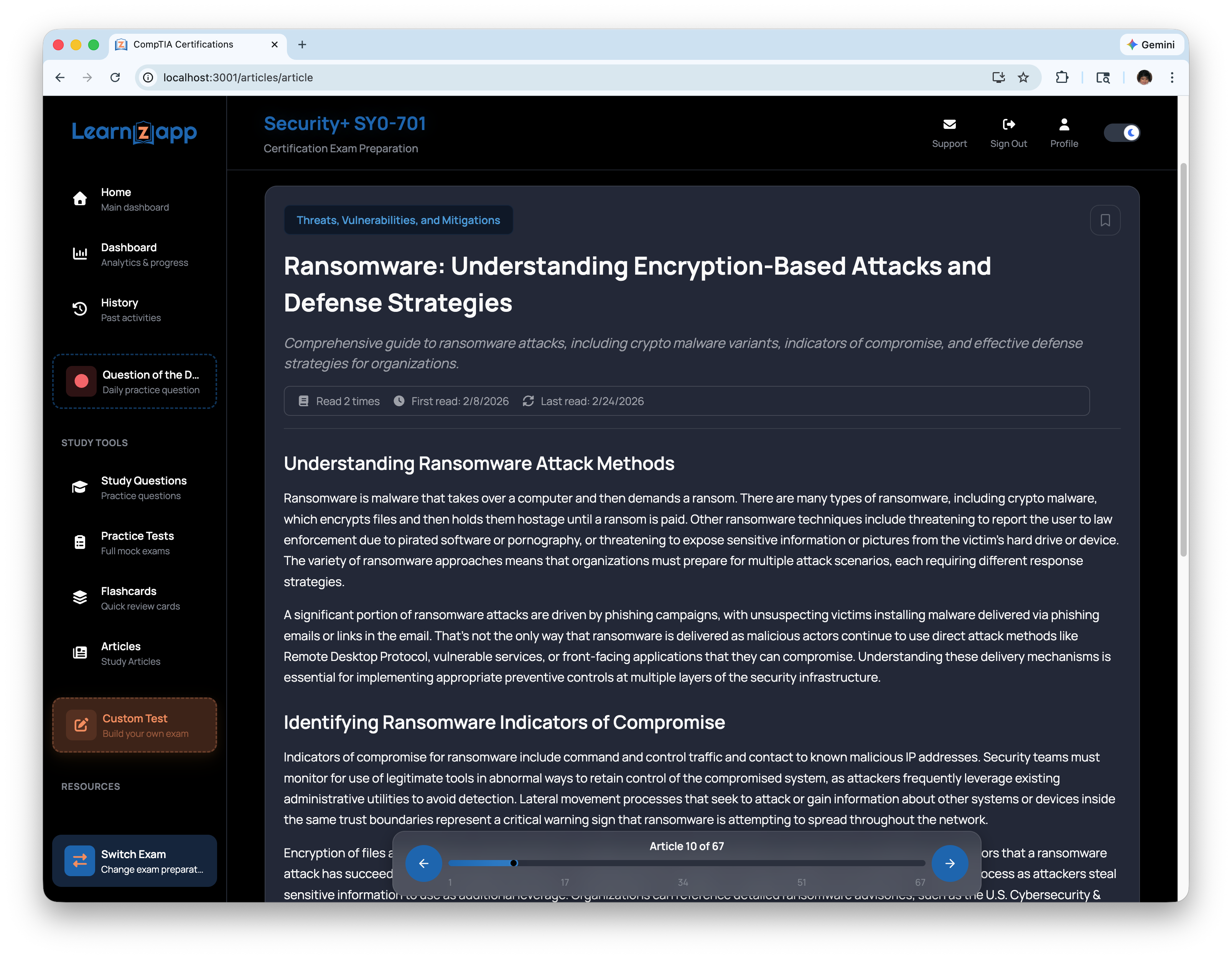 Learn, Then Test Immediately